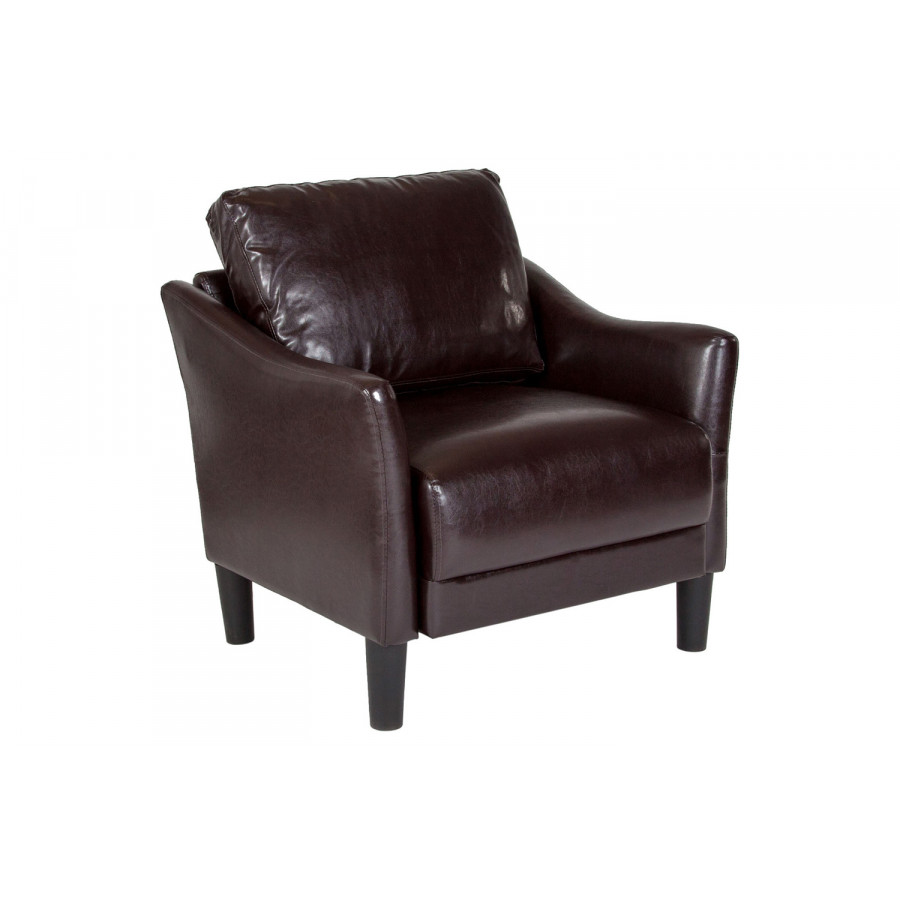 BLNK Asti LeatherSoft Upholstered Chair - Brown