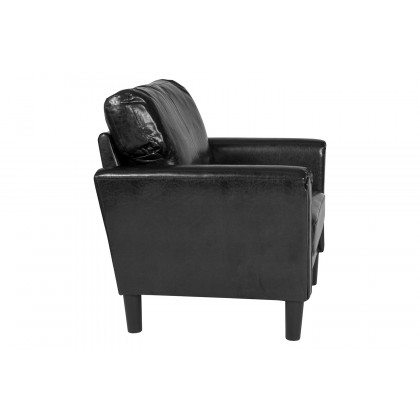 BLNK Bari LeatherSoft Upholstered Chair - Black