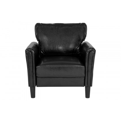 BLNK Bari LeatherSoft Upholstered Chair - Black