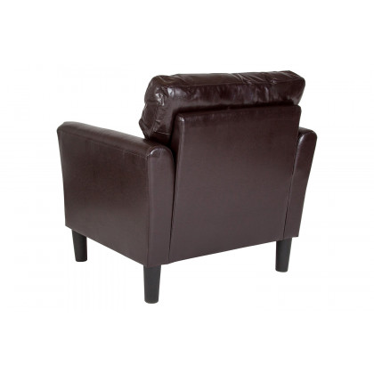 BLNK Bari LeatherSoft Upholstered Chair - Brown