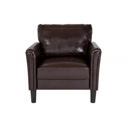 BLNK Bari LeatherSoft Upholstered Chair - Brown