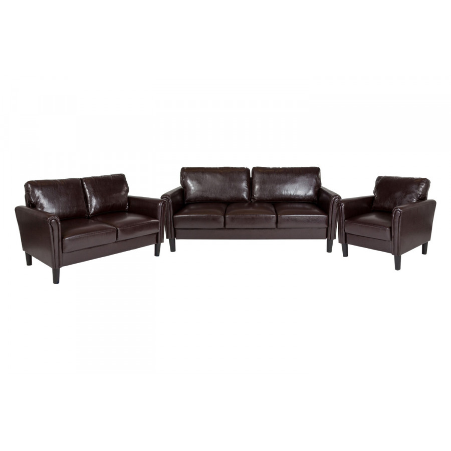 BLNK - Bari LeatherSoft Upholstered Set 3 Piece