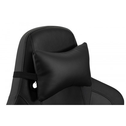 BLNK Falco Ergonomic Black High-Back Adjustable Gaming Chair with 4D Armrests, Headrest Pillow, and Adjustable Lumbar Support - with Black Stitching
