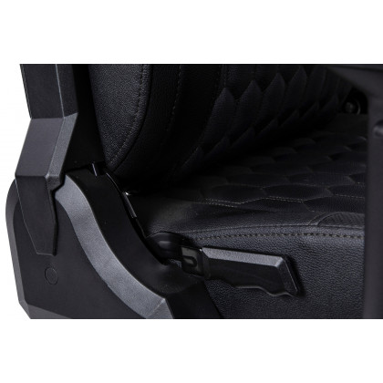 BLNK Falco Ergonomic Black High-Back Adjustable Gaming Chair with 4D Armrests, Headrest Pillow, and Adjustable Lumbar Support - with Black Stitching