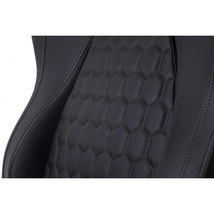 BLNK Falco Ergonomic Black High-Back Adjustable Gaming Chair with 4D Armrests, Headrest Pillow, and Adjustable Lumbar Support - with Black Stitching