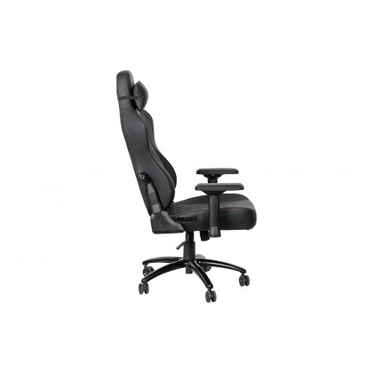 BLNK Falco Ergonomic Black High-Back Adjustable Gaming Chair with 4D Armrests, Headrest Pillow, and Adjustable Lumbar Support - with Red Stitching