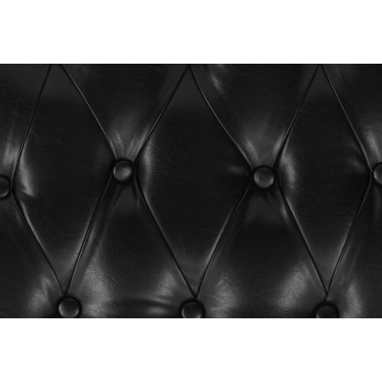 BLNK Louise Vinyl Hard Tufted Chiavari Chair Cushion - Black