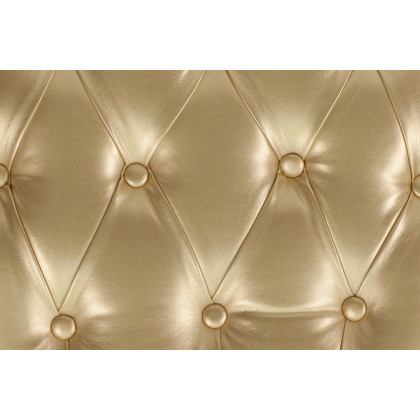 BLNK Louise Vinyl Hard Tufted Chiavari Chair Cushion - Gold