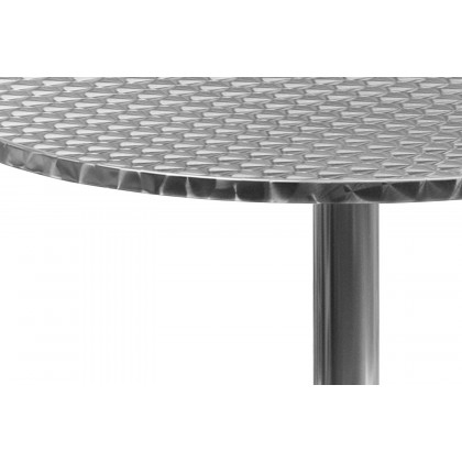 BLNK Mellie Round Aluminum Indoor-Outdoor Table with Base - 27.5"D