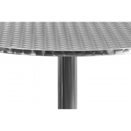 BLNK Mellie Round Aluminum Indoor-Outdoor Table with Base - 31.5"D