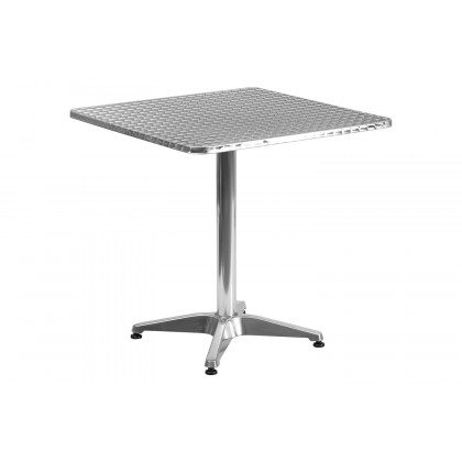 BLNK Mellie Square Aluminum Indoor-Outdoor Table with Base - 27.5"W