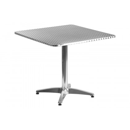 BLNK Mellie Square Aluminum Indoor-Outdoor Table with Base - 31.5"W
