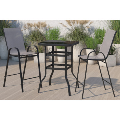 BLNK - Brazos Outdoor 2-Person Bistro Dining Set