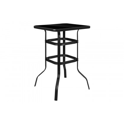 BLNK Brazos Outdoor 4-Person Bistro Dining Set - Black