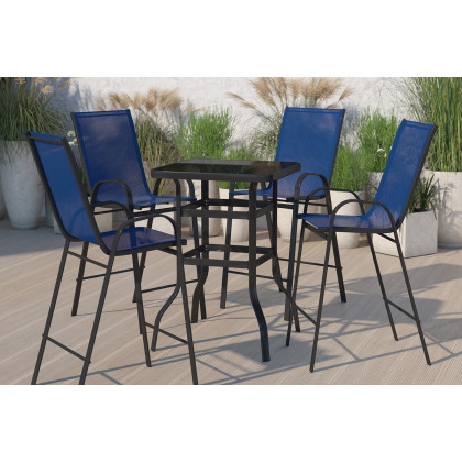 BLNK - Brazos Outdoor 4-Person Bistro Dining Set