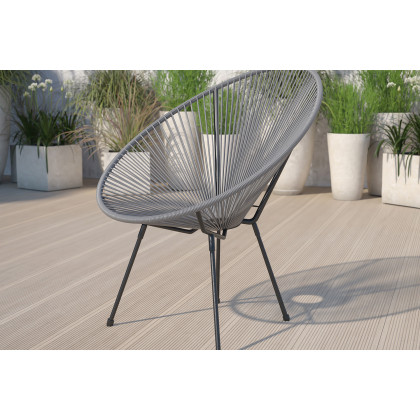 BLNK - Valencia Oval Comfort Series Take Ten Papasan Lounge Chair