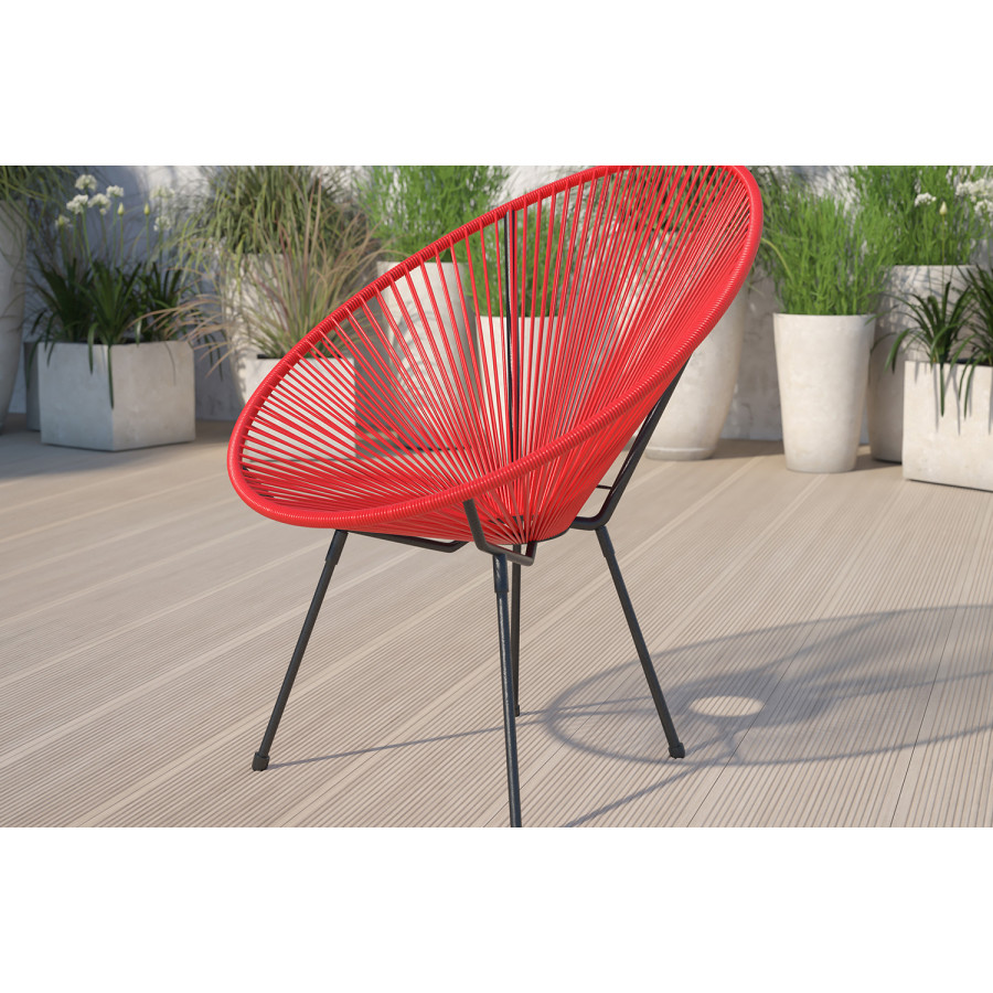 BLNK - Valencia Oval Comfort Series Take Ten Papasan Lounge Chair