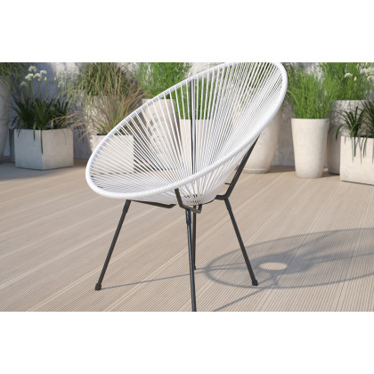 BLNK - Valencia Oval Comfort Series Take Ten Papasan Lounge Chair
