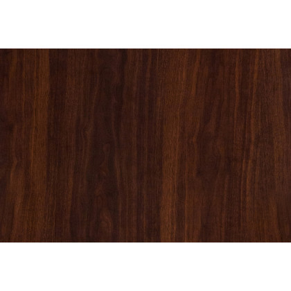 BLNK Glenbrook Rectangular Resin High-Gloss Table Top with 2" Thick Edge - Walnut, 24"W x 30"L