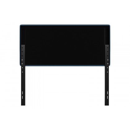 BLNK Paxton Fabric Channel Stitched Upholstered Adjustable Height Headboard - Blue, Full Size
