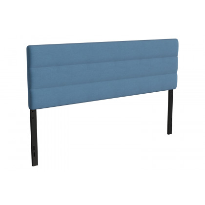 BLNK Paxton Fabric Channel Stitched Upholstered Adjustable Height Headboard - Blue, King Size