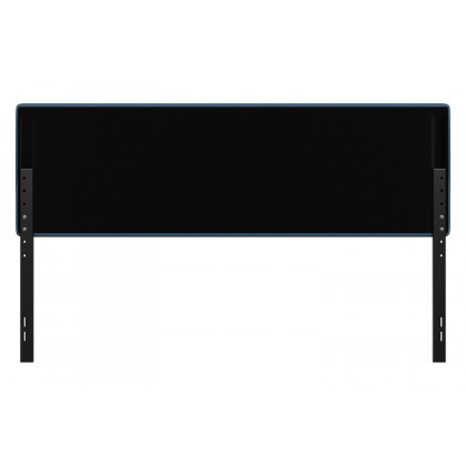 BLNK Paxton Fabric Channel Stitched Upholstered Adjustable Height Headboard - Blue, King Size