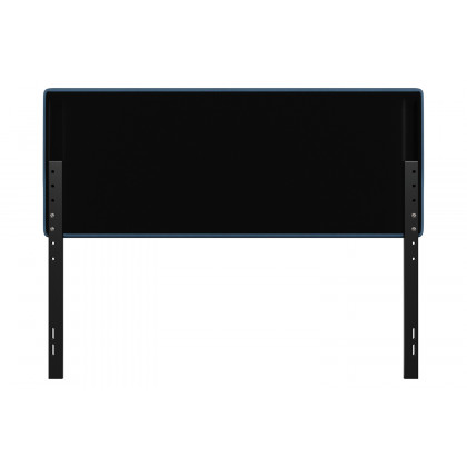 BLNK Paxton Fabric Channel Stitched Upholstered Adjustable Height Headboard - Blue, Queen Size