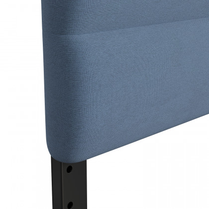 BLNK Paxton Fabric Channel Stitched Upholstered Adjustable Height Headboard - Blue, Queen Size