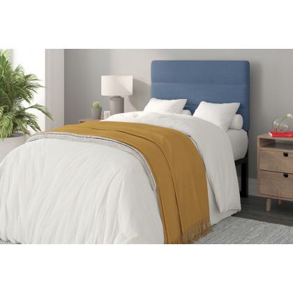 BLNK - Paxton Fabric Channel Stitched Upholstered Adjustable Height Headboard