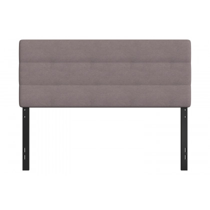 BLNK Paxton Fabric Channel Stitched Upholstered Adjustable Height Headboard - Gray, Queen Size