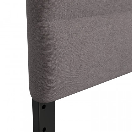 BLNK Paxton Fabric Channel Stitched Upholstered Adjustable Height Headboard - Gray, Queen Size