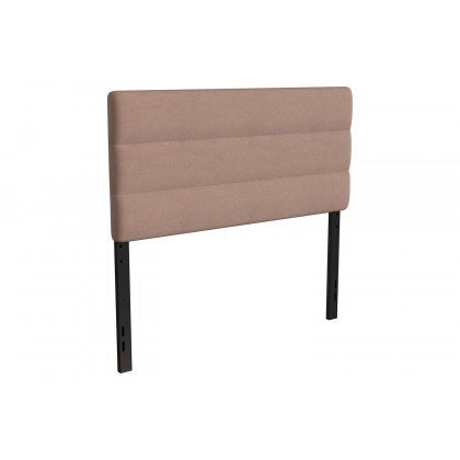 BLNK Paxton Fabric Channel Stitched Upholstered Adjustable Height Headboard - Taupe, Full Size