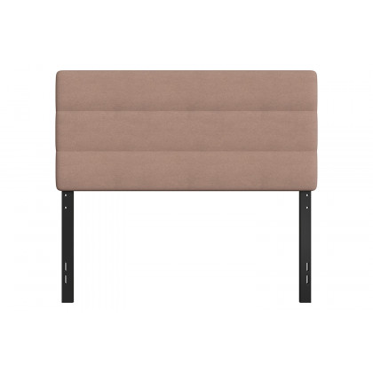 BLNK Paxton Fabric Channel Stitched Upholstered Adjustable Height Headboard - Taupe, Full Size