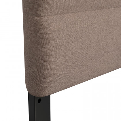 BLNK Paxton Fabric Channel Stitched Upholstered Adjustable Height Headboard - Taupe, Full Size