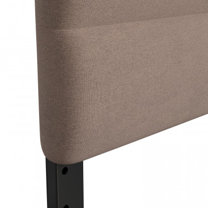 BLNK Paxton Fabric Channel Stitched Upholstered Adjustable Height Headboard - Taupe, King Size