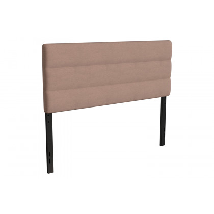 BLNK Paxton Fabric Channel Stitched Upholstered Adjustable Height Headboard - Taupe, Queen Size