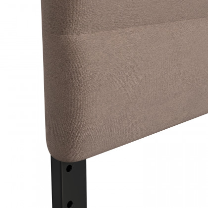 BLNK Paxton Fabric Channel Stitched Upholstered Adjustable Height Headboard - Taupe, Queen Size