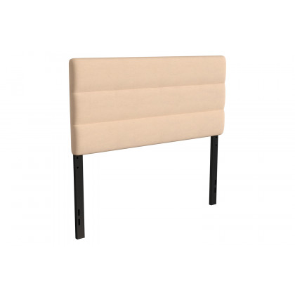 BLNK Paxton Fabric Channel Stitched Upholstered Adjustable Height Headboard - Cream, Full Size