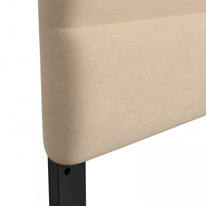 BLNK Paxton Fabric Channel Stitched Upholstered Adjustable Height Headboard - Cream, Full Size
