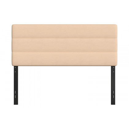 BLNK Paxton Fabric Channel Stitched Upholstered Adjustable Height Headboard - Cream, Queen Size