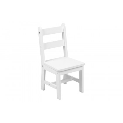 BLNK Kyndl Kids Solid Hardwood Table and Chair Set 3 Piece - White