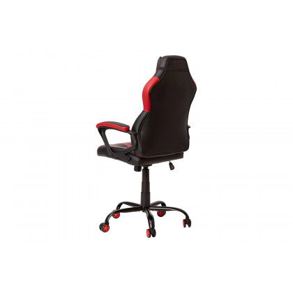 BLNK Stone Ergonomic Designer Adjustable Office Computer Chair with Red Dual Wheel Casters - Black/Red