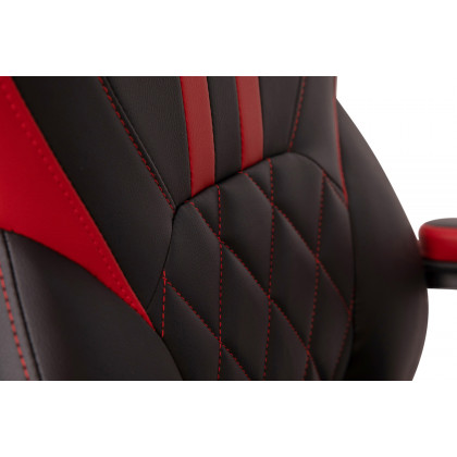BLNK Stone Ergonomic Designer Adjustable Office Computer Chair with Red Dual Wheel Casters - Black/Red