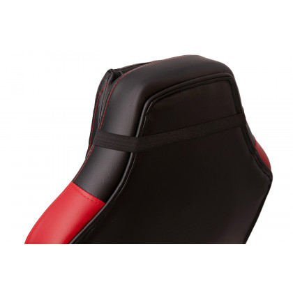 BLNK Stone Ergonomic Designer Adjustable Office Computer Chair with Red Dual Wheel Casters - Black/Red