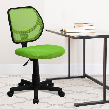 BLNK - Neri Low-Back Mesh Swivel Task Office Chair with Curved Square Back