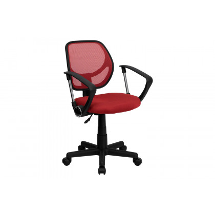 BLNK - Neri Low-Back Mesh Swivel Task Office Chair with Curved Square Back
