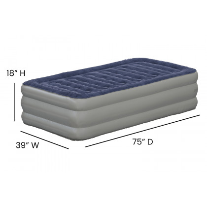 BLNK Kellos Kellos Air Mattress with Internal Electric Pump and Carrying Case - Twin Size