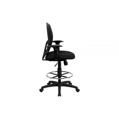 BLNK - Moss Fabric Mid-Back Designer Drafting Chair
