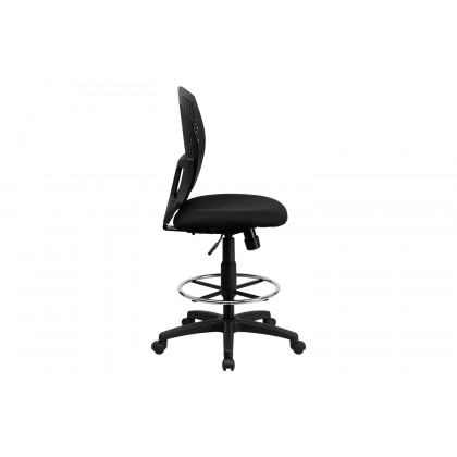 BLNK Moss Fabric Mid-Back Designer Drafting Chair