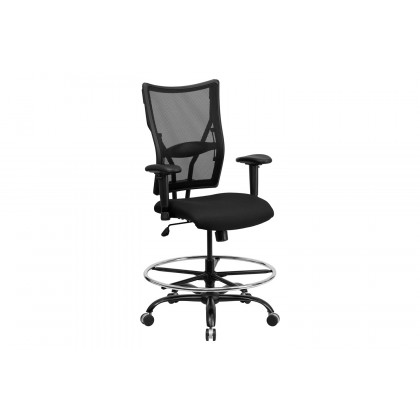 BLNK - HERCULES Series Mesh Ergonomic Drafting Chair with Adjustable Arms